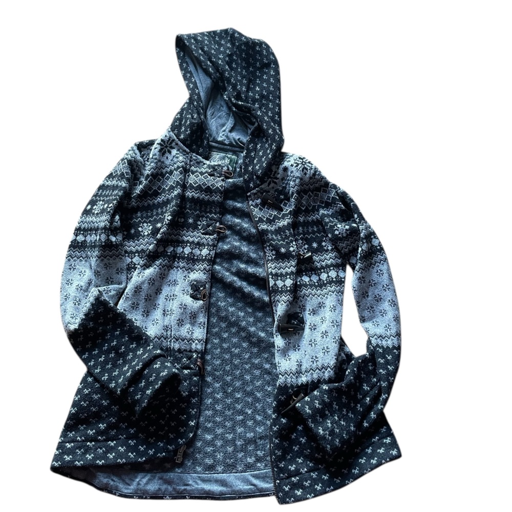 Roots Black and Gray Patterned Jacket